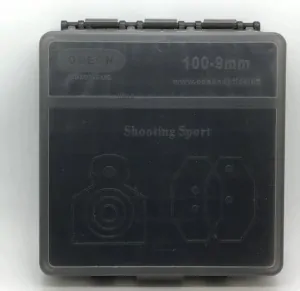 Krabička na náboje 9mm Luger 100 kusů - šedá