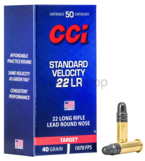Náboj .22LR CCI Standard Velocity 326m/s